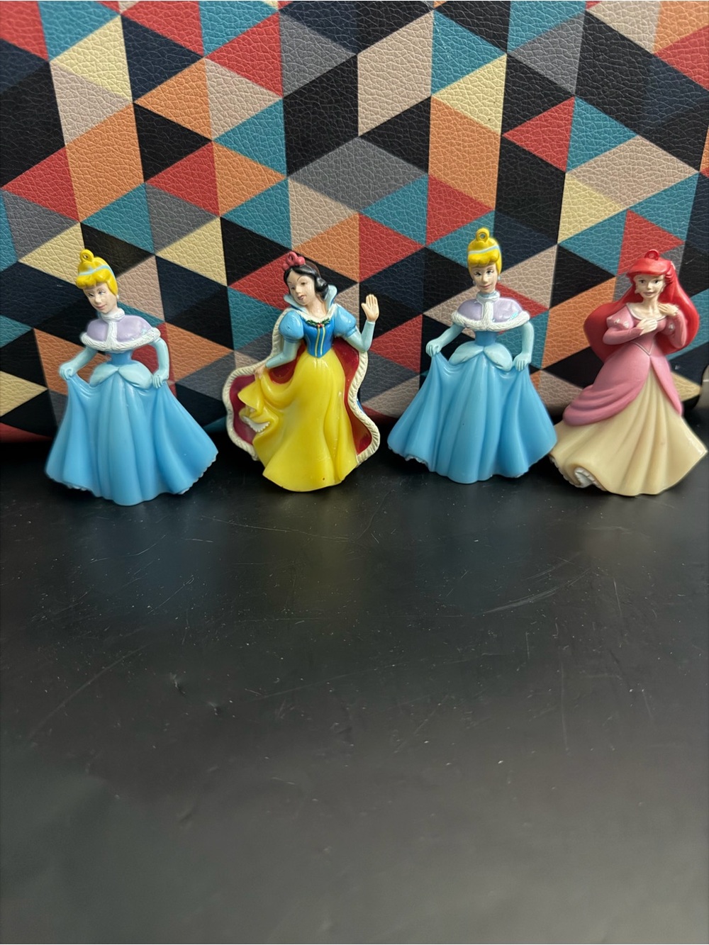 4 Disney Princess Xmas Tree Ornaments Light Covers Snow White Ariel Cinderella